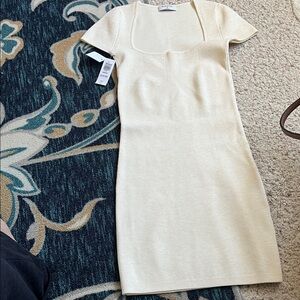 Aritzia Babaton ribbed knit mini dress